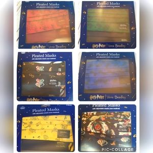 Harry Potter Vera Bradley  face mask lot of 6 sets of 2 adult kids NEW